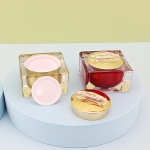 Home 2 Acrylic Cream Jars, High-end Square Face Cream & Eye Cream Cosmetic Packaging Jars, Manufacturer Wholesale, 5g 10g 15g