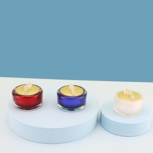 Travel-sized skincare acrylic cream jar, eye cream sample bottle, facial cream bottle, customizable multi-color round travel box