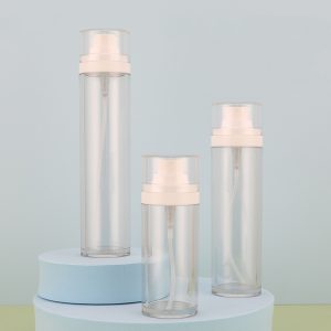Transparent spray bottle for toner, PET plastic lotion refilling bottle